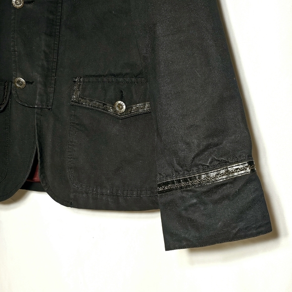 rnt23 Ron Tomson Urban Outdoor Wear Mens Y2K 90's Black Denim Jacket XXL - Picture 8 of 16